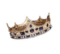 Joyas para el cabello Tiaras de corona para mujeres Tiara Crown Bride Crystal Queen King Crown Boda Accesorios de joyería de cabello Mujeres Hombres de fiesta Pageant, 08-20 * 36 * 55