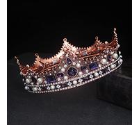 Joyas para el Cabello Tiaras de Corona para Mujeres Tiara Crown Bride Crystal Queen King Crown Boda Accesorios de joyería para Mujeres Mujeres Prom Pageant Headsel, 06-20 * 36 * 55