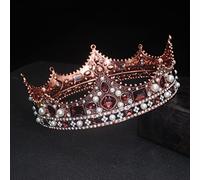 Joyas para el Cabello Tiaras de Corona para Mujeres Tiara Crown Bride Crystal Queen King Crown Boda Accesorios de joyería para Mujeres Mujeres Prueba de graduación, 07-25 * 40 * 60