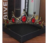 Joyas para el Cabello Tiaras de Corona para Mujeres Tiara Crown Bride Crystal Queen King Crown Boda Accesorios de joyería de Cabello Mujeres Hombres de Fiesta Pageño, 05-25 * 40 * 60