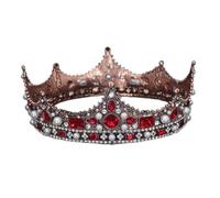 Joyas para el cabello Tiaras de corona para mujeres Tiara Crown Bride Crystal Queen King Crown Boda Accesorios de joyería de cabello Mujeres Hombres de fiesta Pageant, 08-20 * 36 * 55