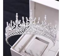Joyas para el cabello Tiaras de la corona para mujeres Band de la cabeza de boda europea y estadounidense Cabello Luxury Red Barroque Barroque Corona Corona Accesorios Corona Corona