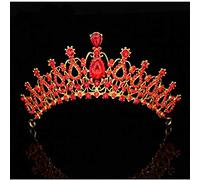 Joyas para el cabello Tiaras de la corona para mujeres Princesa Queen Crown Diadem Barroque Barroque Tiaras y coronas Coronas Accesorios para el cabello Cabello de boda de cristal de novia (color: