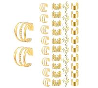 Joyas para el pelo para - 40 horquillas para sombrero, juego de joyas para capdelli con rastas de metal, elegantes anillos decorativos para capselli | Puños para Twist Locus,