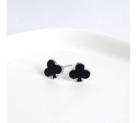 Joyas para Mujeres Pendientes de Plata, 925 Sterling Silver Interesante de póker Spade Stud Earring for Women Joyería de Boda Da526 Joyería para Mujeres