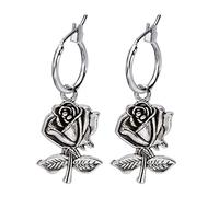 Joyas para mujeres Pendientes, planta de navidad de navidad palmera cactus rosa pendientes de aro de aros de joya vintage regalos de bijoux para novia, esposa, hermana, hija, madre en