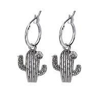 Joyas para mujeres Pendientes, planta de navidad de navidad palmera cactus rosa pendientes de aro de aros de joya vintage regalos de bijoux para novia, esposa, hermana, hija, madre en