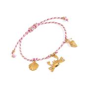 Joyas Trenzadas De Estilos Marinos Ajustables Para Salidas Unisex En Días Calurosos. Detalles De Conchas Y Estrellas De Mar Incluidas. Elegante Cadena Para La Muñeca. Pulsera Con Tema Oceánico Fácil
