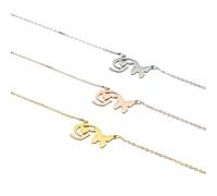 Joyas Unisex Stainles Stell Collar de Letra Inicial con Acero Inoxidable de Mariposa Alphabet AZ CLECTRES DE Campos ANDIVERSARIO para Cosa Accesorios LOS EL Misma Accesorios CREATIVOS para Mujer Y