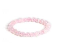 JoyasMinerales Pulsera de Piedras Naturales 100% Auténticas - Pulsera Calcita Rosa - Ajuste Cómodo y Estilo Elegante | Cuerda Elástica Coreana y Caja de Joyería Incluida (Calcita Rosa, 10mm)