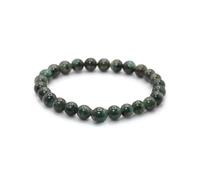 JoyasMinerales Pulsera de Piedras Naturales 100% Auténticas - Pulsera Cianita Verde - Ajuste Cómodo y Estilo Elegante | Cuerda Elástica Coreana y Caja de Joyería Incluida (Cianita Verde, 6mm)