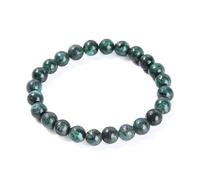 JoyasMinerales Pulsera de Piedras Naturales 100% Auténticas - Pulsera Clorita - Ajuste Cómodo y Estilo Elegante | Cuerda Elástica Coreana y Caja de Joyería Incluida (Clorita, 6mm)