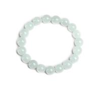 JoyasMinerales Pulsera de Piedras Naturales 100% Auténticas - Pulsera Jade Verde Claro - Ajuste Cómodo y Estilo Elegante | Cuerda Elástica Coreana y Caja de Joyería Incluida (Jade Verde Claro, 6mm)