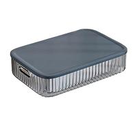 JOYBOS, Caja de almacenamiento con tapa azul, 8 l