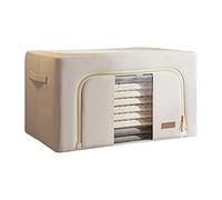 JOYBOS, Caja de almacenamiento de ropa 66 l, plegable de algodón