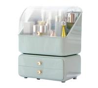 JOYBOS - Caja para organización y almacenaje de cosméticos 2en1 color verde