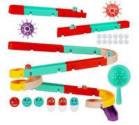 JOYBOY Juguete de Baño para Bebé,Juguete de Baño con Tobogán de Agua,Juguetes de Baño para Niños Pequeños,Cazas de Succión Baño Interactivo Ducha de Baño Toyes Resbaladizos para Niños y Niñas