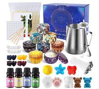 JOYBOY Kit de Fabricación para Velas, Herramienta de Bricolaje, Incluye Cera de Soja,Mechas ,Crisol,Latas,Cuchara