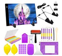 JOYBOY Luz LED A4, brillo ajustable, cable USB, soporte extraíble, ideal para pintura de diamante 5D, dibujar, diseñar