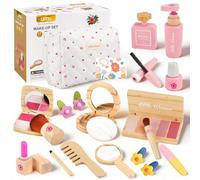 JOYBOY Maquillaje para Niñas,Maquillaje de Madera para Niños,Juguete de Maquillaje Juguete de Maderas,Juguete de Madera para Juegoses de rol a Partir de 3,Regalo de Cumpleaños de Navidad