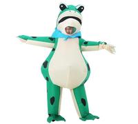 JOYBRO Disfraz Hinchable de Rana para Niños, Divertido Traje de Rana de Cuerpo Completo para Niños y Niñas, Ideal para Halloween, Navidad, Carnaval, Cosplay y Fiestas Temáticas, Talla Única 120-150 cm