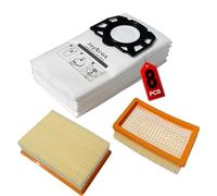 JoyBros 8 Bolsas y 2 Filtros para Karcher WD4 WD5 WD6 premium MV4 MV5 MV6 KFI 487 2.863-005.0 2.863-006.0 KFI 4410 Kärcher Bolsas