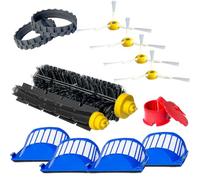 JoyBros Accesorios de repuesto compatibles con iRobot Roomba All 600 Series: 670 671 675 677 690 692 694 650 665 lateral principal rodillo filtro rueda neumáticos