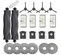 JoyBros Accesorios para Dreame L10s Ultra Gen 2 L40 Ultra Ae, L10s Pro Ultra Heat Mova E30 Paños X6; Bolsas X4; Filtro X4; Cepillos Principales X2; Cepillos Laterales X4