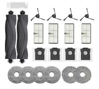 JoyBros Accesorios para Dreame X40 Ultra Complete,L40 Ultra, Paños X6 Bolsa de polvo X4 Filtro HEPA X4 Cepillos Principales X2 Cepillos Laterales X4 Recambios