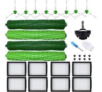 JoyBros Accesorios para iRobot Roomba i1+ 1152 i3+ i4 + i6+ i7+ i8+ e5 e6 e7 Combo J5 i5, 4 Cepillos Principales (Rodillos) 8 Filtros 8 Cepillos Laterales 1 Rueda