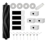 JoyBros Kit de Accesorios para Ecovacs DEEBOT T20 Omni T20e,1 Cepillo Principal de Goma, 4 Filtros, 4 Paños de Mopa, 8 Cepillos Laterales, 4 Bolsas Piezas de Repuestos