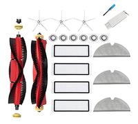 JoyBros Ricambio Accesorios para Roborock S5 max S6 MaxV S6 Pure E4 E5 Filtro Escoba Lateral Blanco,Cepillo de Rodillo Principal Mopa pezzi di Repuesto (19-PCS)