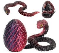 Joycabin Juguete de serpiente impreso en 3D, huevo de dragón impreso en 3D, huevos de serpiente de Pascua, huevos de serpiente de Pascua, animales impresos en 3D, juguetes para niños, regalos de