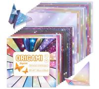 JoyCat Dreamy Fantasy Lot de 50 hojas de papel para origami 15,2 x 15,2 cm Motivos etéreos de doble cara para manualidades mágicas y míticas
