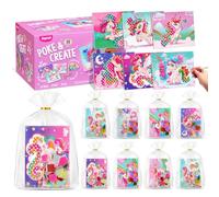 JoyCat Paquete de 24 recuerdos de fiesta de unicornio Poke Art - Kits de manualidades individuales para niños, arte y manualidades sin desorden para niños de 4, 5, 6, 7, 8, 9 años, actividades