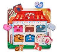 JoyCat Puzzle Madera Bebe 1 Año, Juguetes Montessori Niños 1 2 3 Años, Juguetes de Madera Animales Granja Juegos Educativos Regalos Niños Niñas