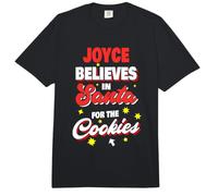 Joyce cree en Santa Funny Joyce Christmas Name Comfort Colors Adult Heavyweight T-Shirt