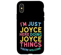Joyce está aquí Haciendo Cosas de Joyce, Divertido Nombre de Joyce Carcasa para iPhone X/XS