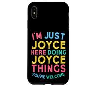 Joyce está aquí Haciendo Cosas de Joyce, Divertido Nombre de Joyce Carcasa para iPhone XS MAX