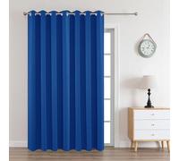 Joydeco Cortina Salon Moderna 1 Pieza Tamaño Personalizado, Cortina Opaca Termica Aislante Frio y Calor con Ojales para Ventana Puerta de Habitación Interior, Blackout Curtain Azul Real