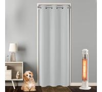 Joydeco Cortinas Opacas con Ojales 1 Pieza，Cortina Puerta Térmicas Aislantes Frio y Calor para Salón Modernas，Habitacion