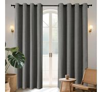 Joydeco Cortinas Opacas de 108 Pulgadas de Largo, 2 Paneles, Burg, Cortinas de oscurecimiento de habitación para Dormitorio, Cortinas térmicas 100% Opacas con Textura, protección de privacidad, Juego