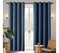 Joydeco Cortinas Opacas de 63 Pulgadas de Largo, 2 Paneles, Burg, Cortinas de oscurecimiento de habitación para Dormitorio, Cortinas térmicas 100% Opacas con Textura, protección de privacidad, Juego