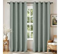 Joydeco Cortinas Opacas de 63 Pulgadas de Largo, 2 Paneles, Burg, Cortinas de oscurecimiento de habitación para Dormitorio, Cortinas térmicas 100% Opacas con Textura, protección de privacidad, Juego