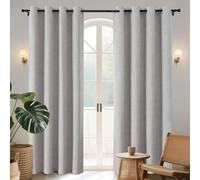 Joydeco Cortinas Opacas de 72 Pulgadas de Largo, 2 Paneles, Burg, Cortinas de oscurecimiento de habitación para Dormitorio, Cortinas térmicas 100% Opacas con Textura, protección de privacidad, Juego