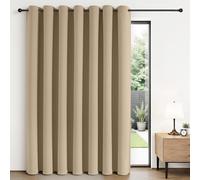 Joydeco Cortinas Opacas divisoras de habitación para Puertas corredizas de Cristal de 213.4 cm de Largo, 1 Panel, Cortinas Anchas para Puerta corrediza para Patio, Dormitorio, Sala de Estar (Color