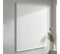 Joydeco Estor Enrollable Opaco Sin Taladrar 45 x 100 cm Blanco, 100% Blackout Persiana Enrollable Interior Instalación con Abrazaderas para Ventanas y Puertas de Balcón Cocina Baño Salón Dormitorio