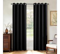 Joydeco Juego de 2 Paneles de Cortinas Opacas de 108 Pulgadas de Largo, 2 Cortinas largas con Aislamiento térmico Burg, Cortinas de oscurecimiento con Ojales para la Sala de Estar y el Dormitorio