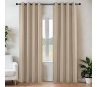 Joydeco Juego de 2 Paneles de Cortinas Opacas de 120 Pulgadas de Largo, Cortinas largas con Aislamiento térmico y 2 Cortinas Burg, Cortinas navideñas para Sala de Estar, Dormitorio
