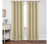 Joydeco Juego de 2 Paneles de Cortinas Opacas de 120 Pulgadas de Largo, Cortinas largas con Aislamiento térmico y 2 Cortinas Burg, Cortinas navideñas para Sala de Estar, Dormitorio